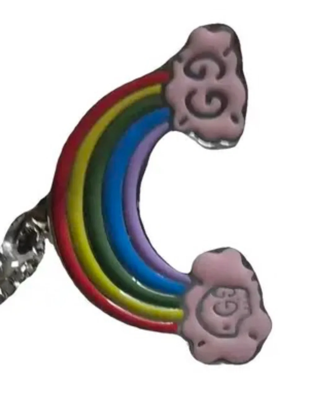 Gucci Rainbow Pendant Chain Silver 925 - Picture 7 of 7